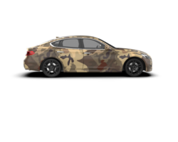 Modern car isolated on background. 3d rendering - illustration png