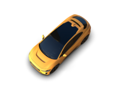 Modern car isolated on background. 3d rendering - illustration png