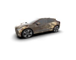 Modern car isolated on background. 3d rendering - illustration png