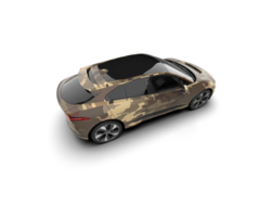 Modern car isolated on background. 3d rendering - illustration png