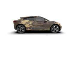 Modern car isolated on background. 3d rendering - illustration png
