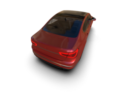 Modern car isolated on background. 3d rendering - illustration png