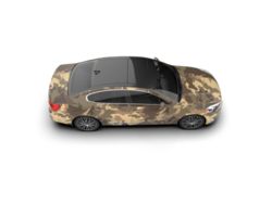 Modern car isolated on background. 3d rendering - illustration png
