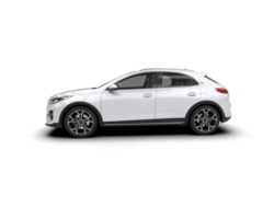 Modern car isolated on background. 3d rendering - illustration png