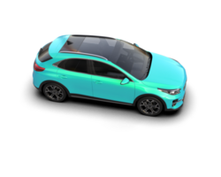 Modern car isolated on background. 3d rendering - illustration png