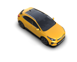 Modern car isolated on background. 3d rendering - illustration png