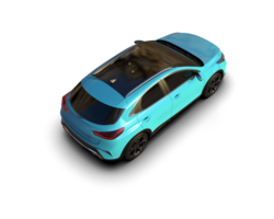 Modern car isolated on background. 3d rendering - illustration png