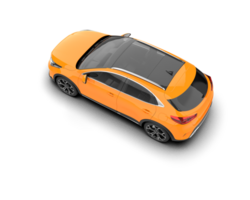Modern car isolated on background. 3d rendering - illustration png