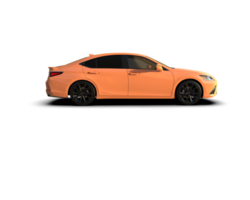 Modern car isolated on background. 3d rendering - illustration png