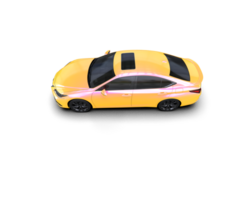 Modern car isolated on background. 3d rendering - illustration png