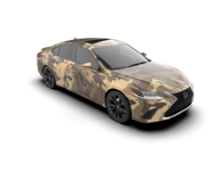 Modern car isolated on background. 3d rendering - illustration png