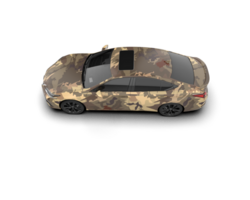 Modern car isolated on background. 3d rendering - illustration png
