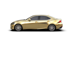 Modern car isolated on background. 3d rendering - illustration png