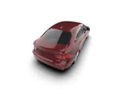 Modern car isolated on background. 3d rendering - illustration png