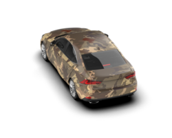 Modern car isolated on background. 3d rendering - illustration png