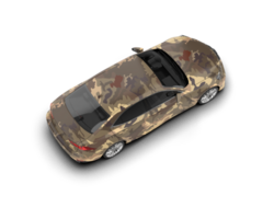 Modern car isolated on background. 3d rendering - illustration png