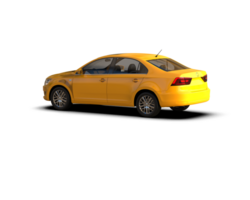 Modern car isolated on background. 3d rendering - illustration png