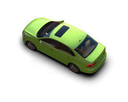 Modern car isolated on background. 3d rendering - illustration png