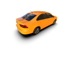 Modern car isolated on background. 3d rendering - illustration png