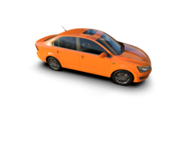 Modern car isolated on background. 3d rendering - illustration png
