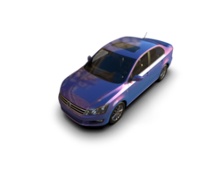 Modern car isolated on background. 3d rendering - illustration png