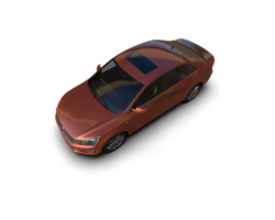 Modern car isolated on background. 3d rendering - illustration png