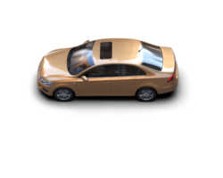 Modern car isolated on background. 3d rendering - illustration png