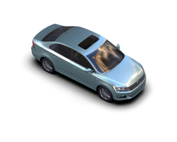 Modern car isolated on background. 3d rendering - illustration png