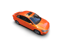 Modern car isolated on background. 3d rendering - illustration png