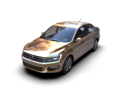 Modern car isolated on background. 3d rendering - illustration png