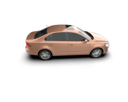 Modern car isolated on background. 3d rendering - illustration png