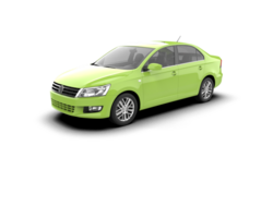 Modern car isolated on background. 3d rendering - illustration png