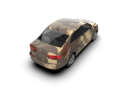 Modern car isolated on background. 3d rendering - illustration png
