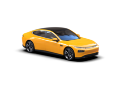 Modern car isolated on background. 3d rendering - illustration png