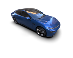 Modern car isolated on background. 3d rendering - illustration png