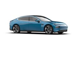 Modern car isolated on background. 3d rendering - illustration png