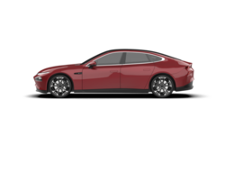 Modern car isolated on background. 3d rendering - illustration png