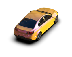 Modern car isolated on background. 3d rendering - illustration png