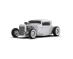 Muscle car isolated on background. 3d rendering - illustration png