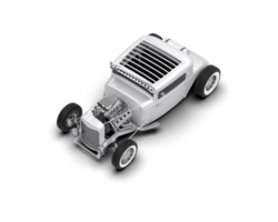 Muscle car isolated on background. 3d rendering - illustration png