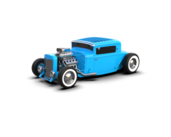 Muscle car isolated on background. 3d rendering - illustration png