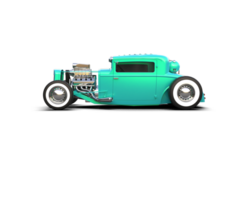 Muscle car isolated on background. 3d rendering - illustration png