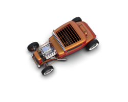 Muscle car isolated on background. 3d rendering - illustration png
