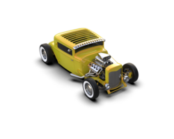 Muscle car isolated on background. 3d rendering - illustration png