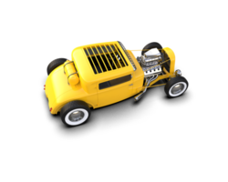 Muscle car isolated on background. 3d rendering - illustration png