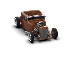 Muscle car isolated on background. 3d rendering - illustration png