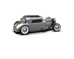 Muscle car isolated on background. 3d rendering - illustration png