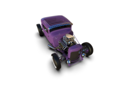 Muscle car isolated on background. 3d rendering - illustration png
