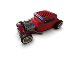 Muscle car isolated on background. 3d rendering - illustration png