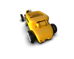 Muscle car isolated on background. 3d rendering - illustration png